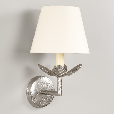 Nickel.  Shown with 8” Pembroke Lily Linen Lampshade.   Lampshade  sold separately.