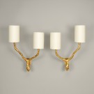 Long Half Shade 4" Lampshade on Twig Wall Light (sold separately)