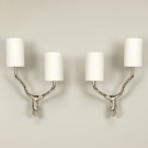 Long Half Shade 4" Lampshade on Twig Wall Light (sold separately)