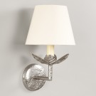 Pembroke 8 inch Lampshade on a Carrick Leaf Wall Light (sold separately)