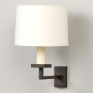 6 inch Warwick Drum Lampshade on a Fixed Library Wall Light (sold separately)