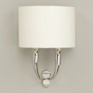 11 inch Crescent Lampshade on French Horn Wall Light (sold separately)