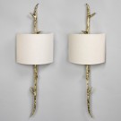 Crescent (Straight Bar) 9 inch lampshade on Amiens Wall Light (sold separately)