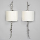 Crescent (Straight Bar) 9 inch lampshade on Amiens Wall Light (sold separately)