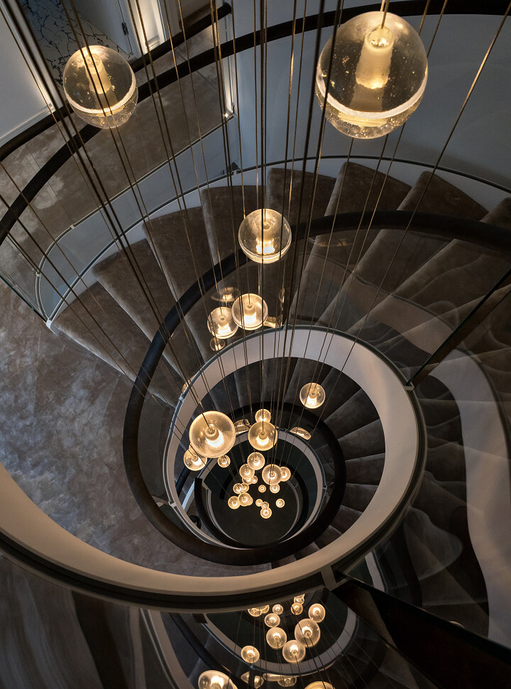 Staircase Lighting Brilliant, How To Install Chandelier In Stairwell