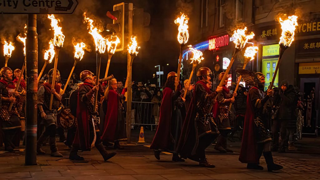 The Edinburgh Torchlight parade, Hogmany 2023.
